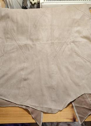 Длинная юбка велюровая на подкладке  l-2xl3 фото