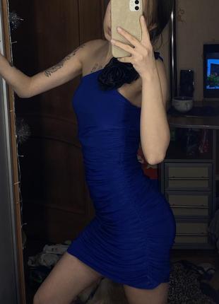 Синя сукня в стилі oh polly.2 фото