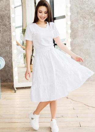 Юбка "охара" белый