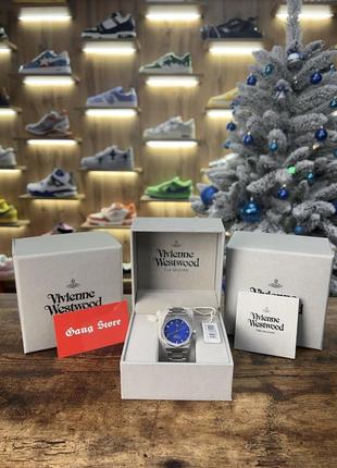 Годинник vivienne westwood silver and blue watch
