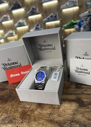 Годинник vivienne westwood silver and blue watch2 фото