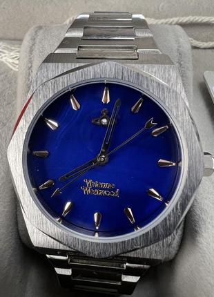 Годинник vivienne westwood silver and blue watch4 фото