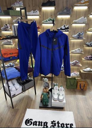 Костюм nike tech fleece blue2 фото