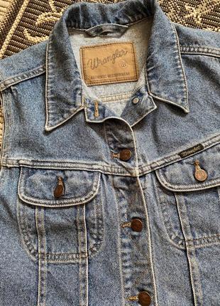 Жіноча джинсова жилетка вінтаж wrangler3 фото