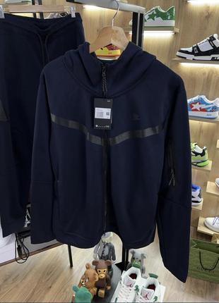 Костюм nike tech fleece dark blue3 фото