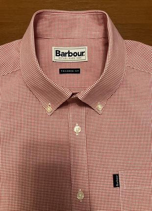 Рубашка мужская barbour м оригинал премиум хлопок2 фото