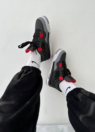 Кроссовки nike air jordan 4 retro «&nbsp;infrared&nbsp;» premium5 фото