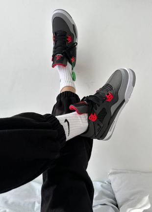 Кроссовки nike air jordan 4 retro «&nbsp;infrared&nbsp;» premium6 фото