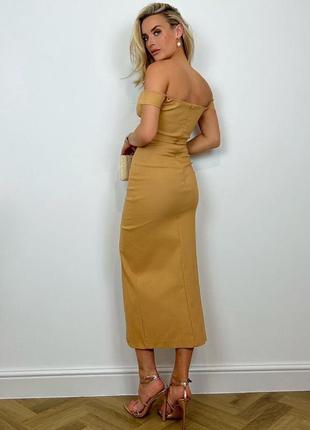 Распродажа платья vesper миди макси asos с открытыми плечами3 фото