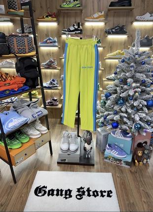 Штани palm angels lime and blue track pants