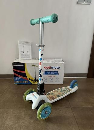 Kiddimoto британія якісний самокат зі світящимися колесами