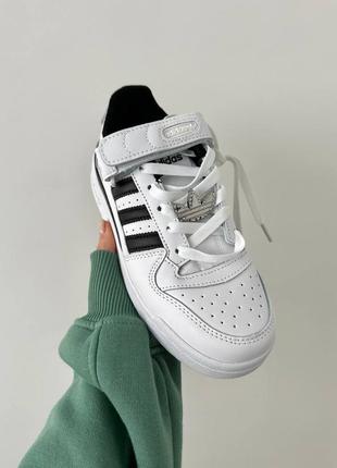 Кроссовки adidas forum “white/ black logo”
