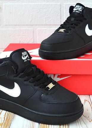 Мужские кроссовки с мехом nike air force #найк
