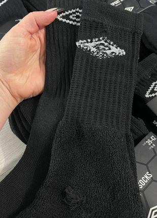 Umbro шкарпетки утепленні  високі чоловічі чорні.3 пари.7 фото