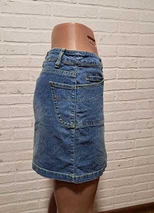 Женская джинсовая мини юбка2 фото
