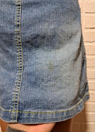 Женская джинсовая мини юбка6 фото