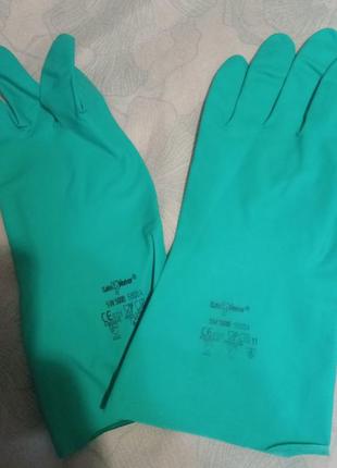 Перчатки нитриловые защитные safe worker 100%nitril 5800+подарок one size3 фото