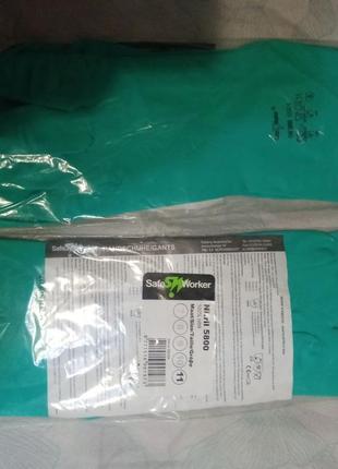 Перчатки нитриловые защитные safe worker 100%nitril 5800+подарок one size