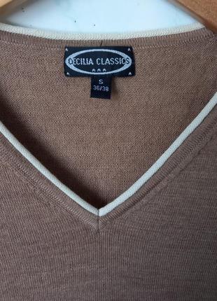 Пуловер мериносовая шерсть cecilia classic4 фото