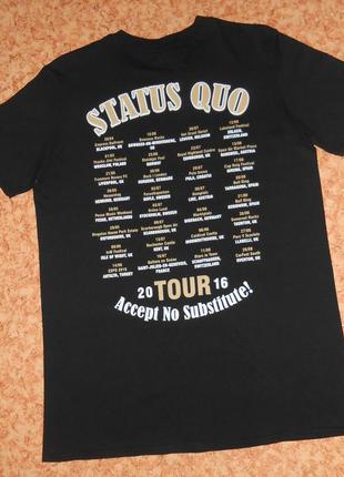 Футболка status quo accept no substitute! tour 2016/рок мерч2 фото