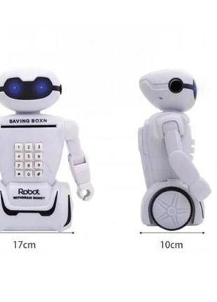 Игрушка детская копилка банкомат robot piggy bank 3 в 1, детский робот сейф с кодовым замком2 фото