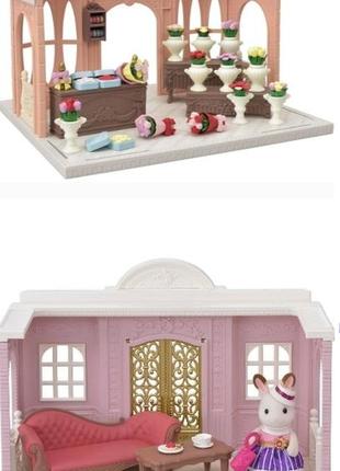 Sylvanian families магазин машина холодильник меблі кухня кімната сім'я7 фото