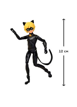 Кукла-мальчик "леди баг и супер-кот" супер-кот miraculous 50403, 13 см с аксессуарами5 фото