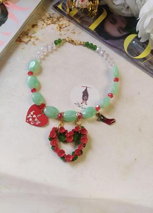 Christmas heart necklace " i love you "❤9 фото