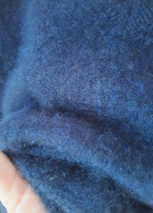 Кашемировый свитер пуловер пушистый autograph синий6 фото