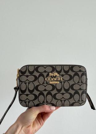 Сумка coach snapshot mokko