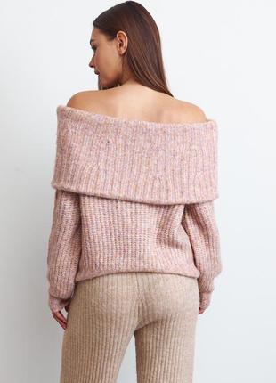 Новая коллекция от h&m нежный свитер с открытыми плечами  шерсть премиум линия9 фото