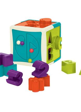 Розвивальна іграшка-сортер розумний куб battat lite bt2577z 12 форм