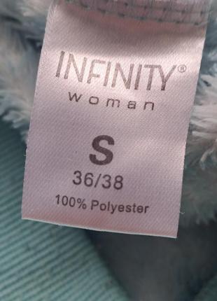 (1003) уютная плюшевая женская пижама infinity woman /размер  s8 фото