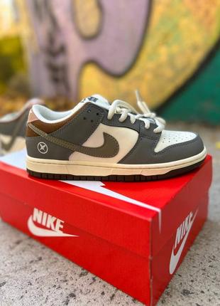 Стильные мужские кроссовки nike sb dunk low yuto horigome серые