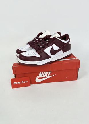 Кросівки nike dunk low “bordeaux” off-white