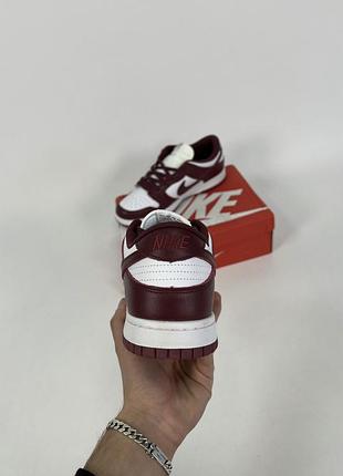 Кроссовки nike dunk low “bordeaux” off-white3 фото