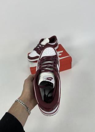 Кроссовки nike dunk low “bordeaux” off-white4 фото