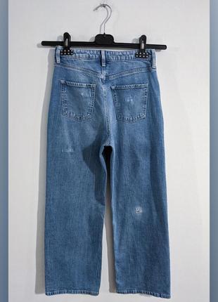 Джинсы широкие с высокой посадкой hennes and mauritz handm denim jeans2 фото