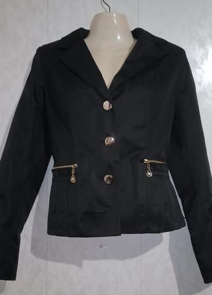 Черный классический женский пиджак