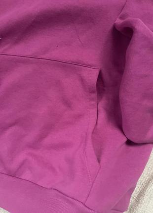 Худи малиновый на флисе 2