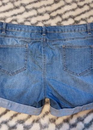 Стильні стрейтчеві джинсові шорти на пишні форми denim co5 фото