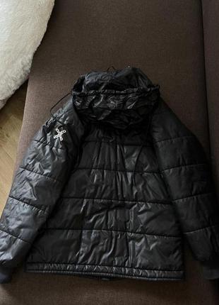 Куртка kenzo оригинальная черная с капюшоном3 фото