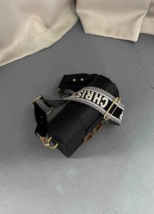 Жіноча сумочка cristian dior montaigne black leather8 фото
