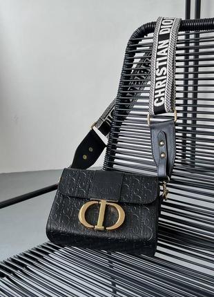 Жіноча сумочка cristian dior montaigne black leather1 фото