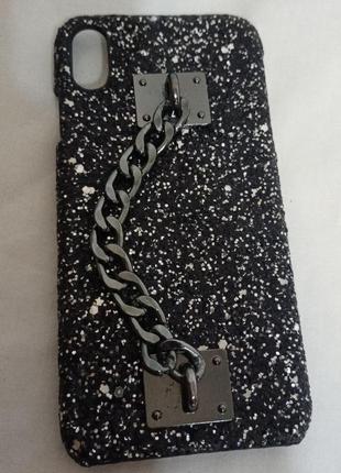 Чехол для телефона блестящий с металлической палкой+подарок2 фото
