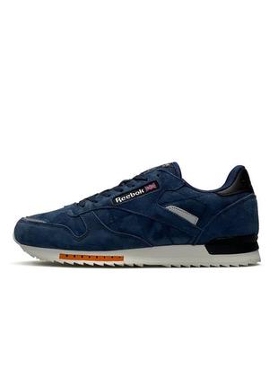 Reebok classic m синие с белым