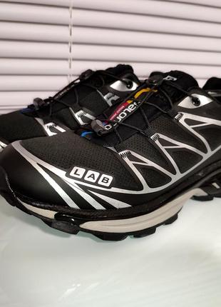 Оригинальные кроссовки salomon lab xt-6 black/grey1 фото