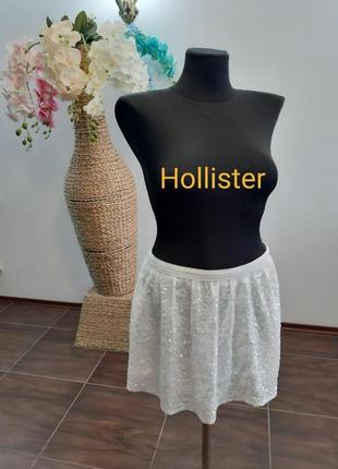 Юбка пайетка на подкладке hollister