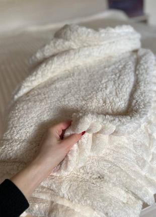 Плед на овчине полоска шарпей - согреет зимними вечерами