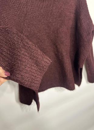Женский свитер оверсайз с разрезами8 фото